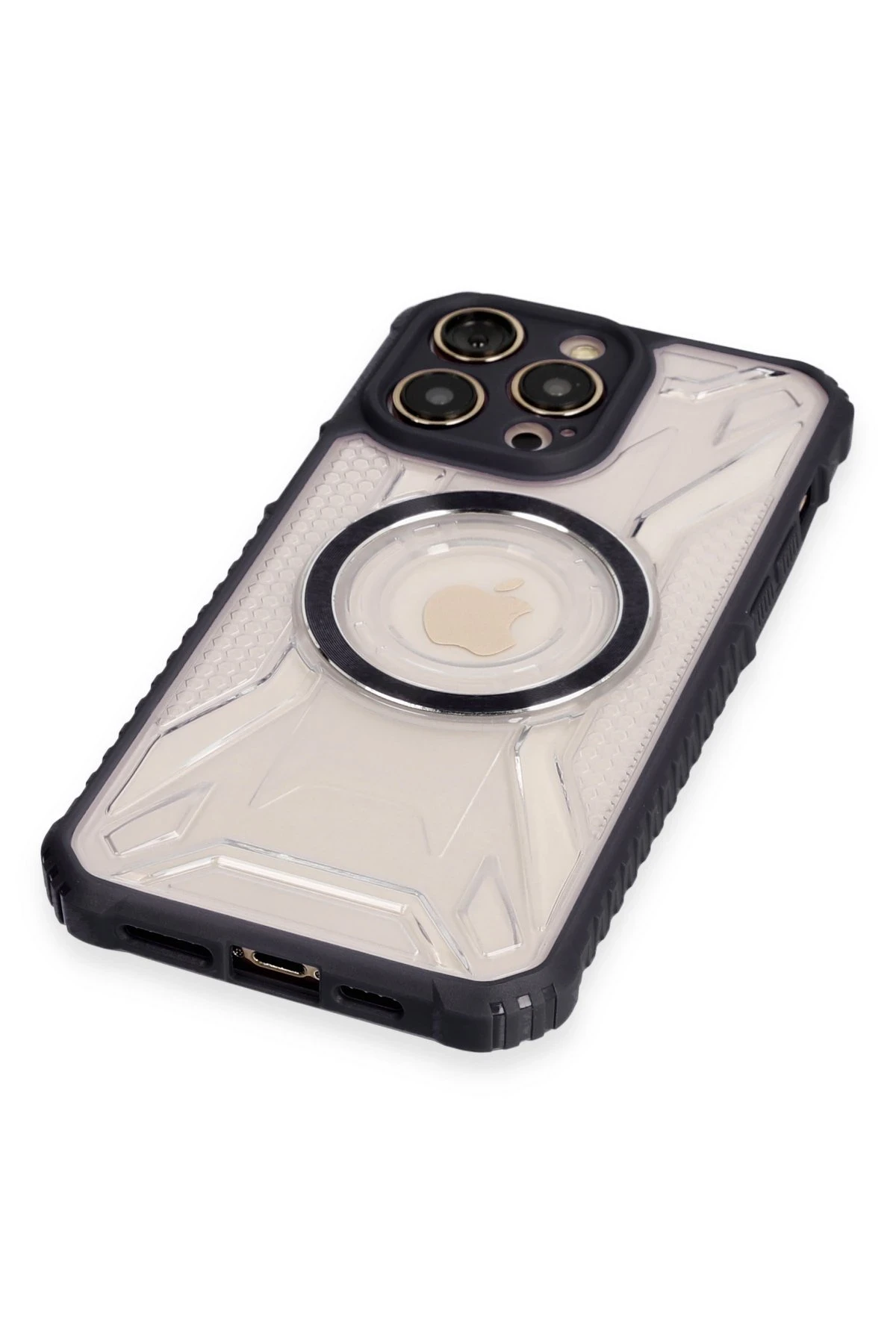 Newface iPhone 13 Pro Kılıf Prag Magneticsafe Kapak - Siyah - Görsel 4