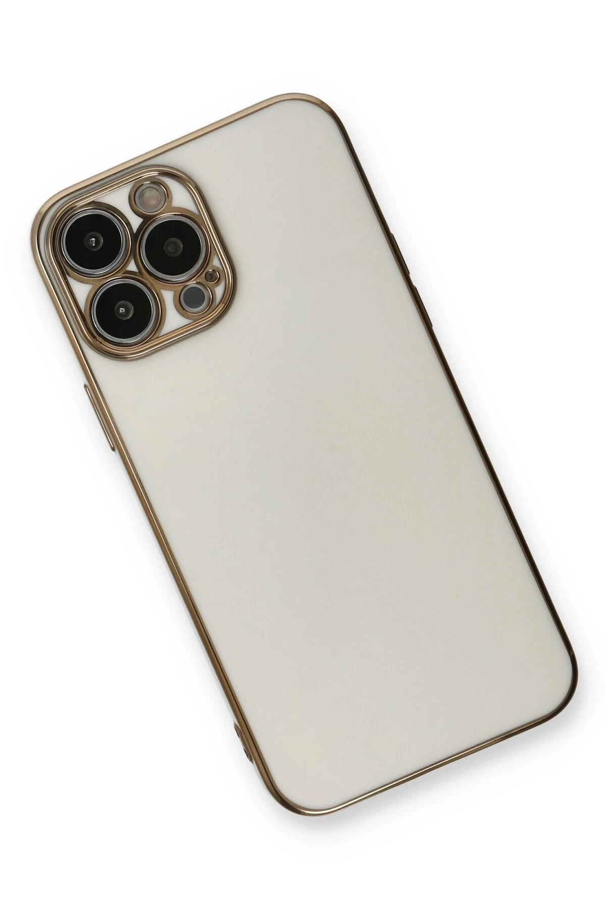 Newface iPhone 13 Pro Kılıf Volet Silikon - Beyaz - Görsel 3