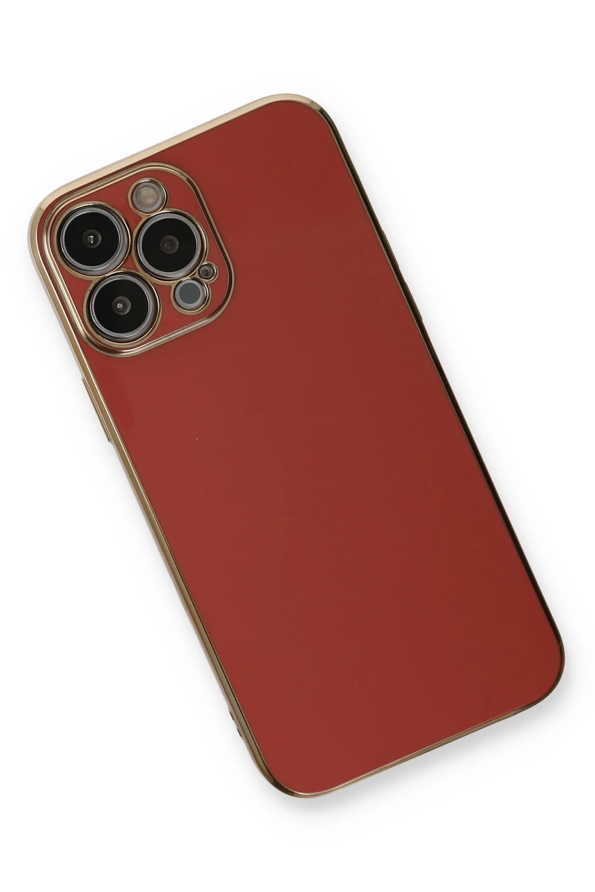 Newface iPhone 13 Pro Kılıf Volet Silikon - Kırmızı - Görsel 3