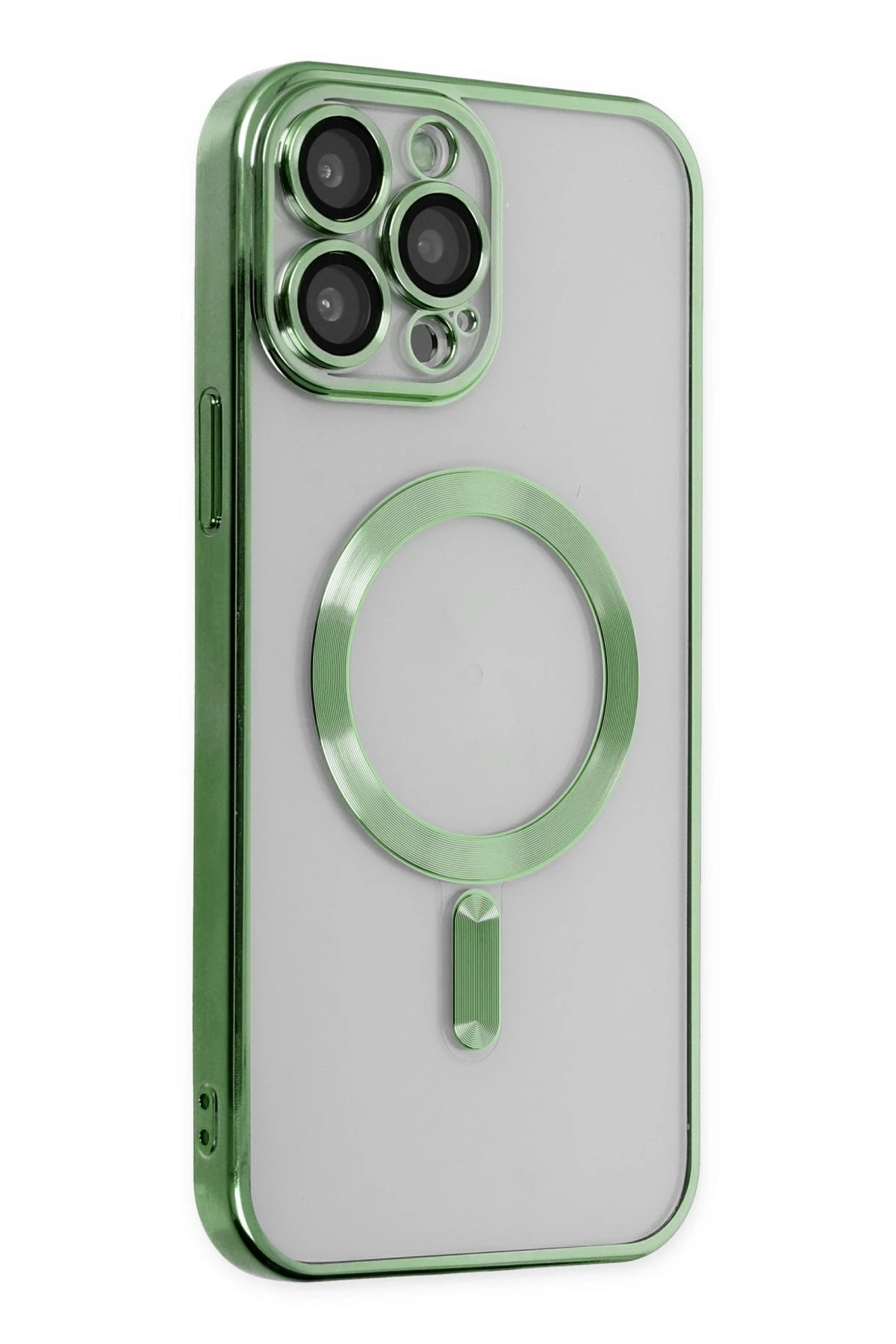 Newface iPhone 13 Pro Max Kılıf Kross Magneticsafe Kapak - Koyu Yeşil - Görsel 3