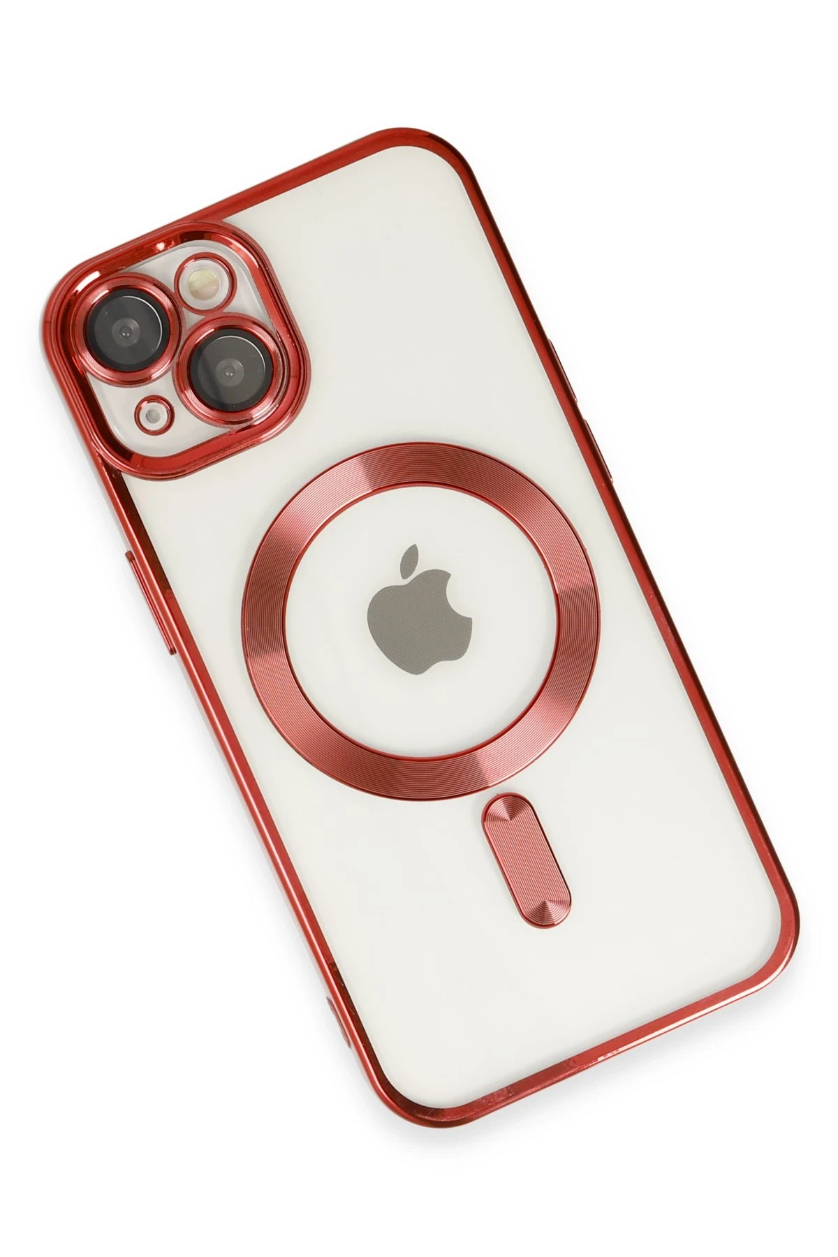Newface iPhone 14 Kılıf Kross Magneticsafe Kapak - Kırmızı - Görsel 3