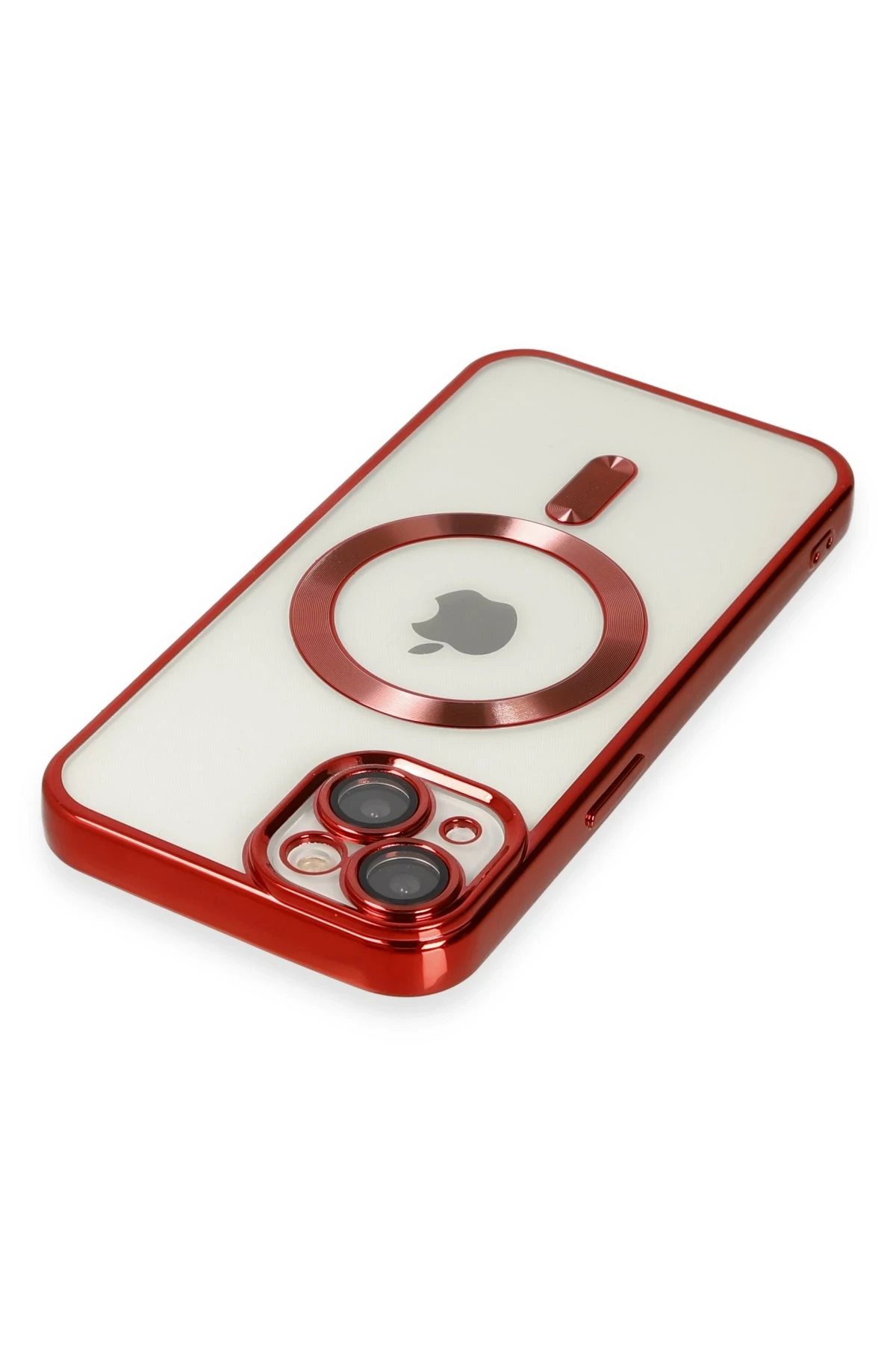 Newface iPhone 14 Kılıf Kross Magneticsafe Kapak - Kırmızı - Görsel 4