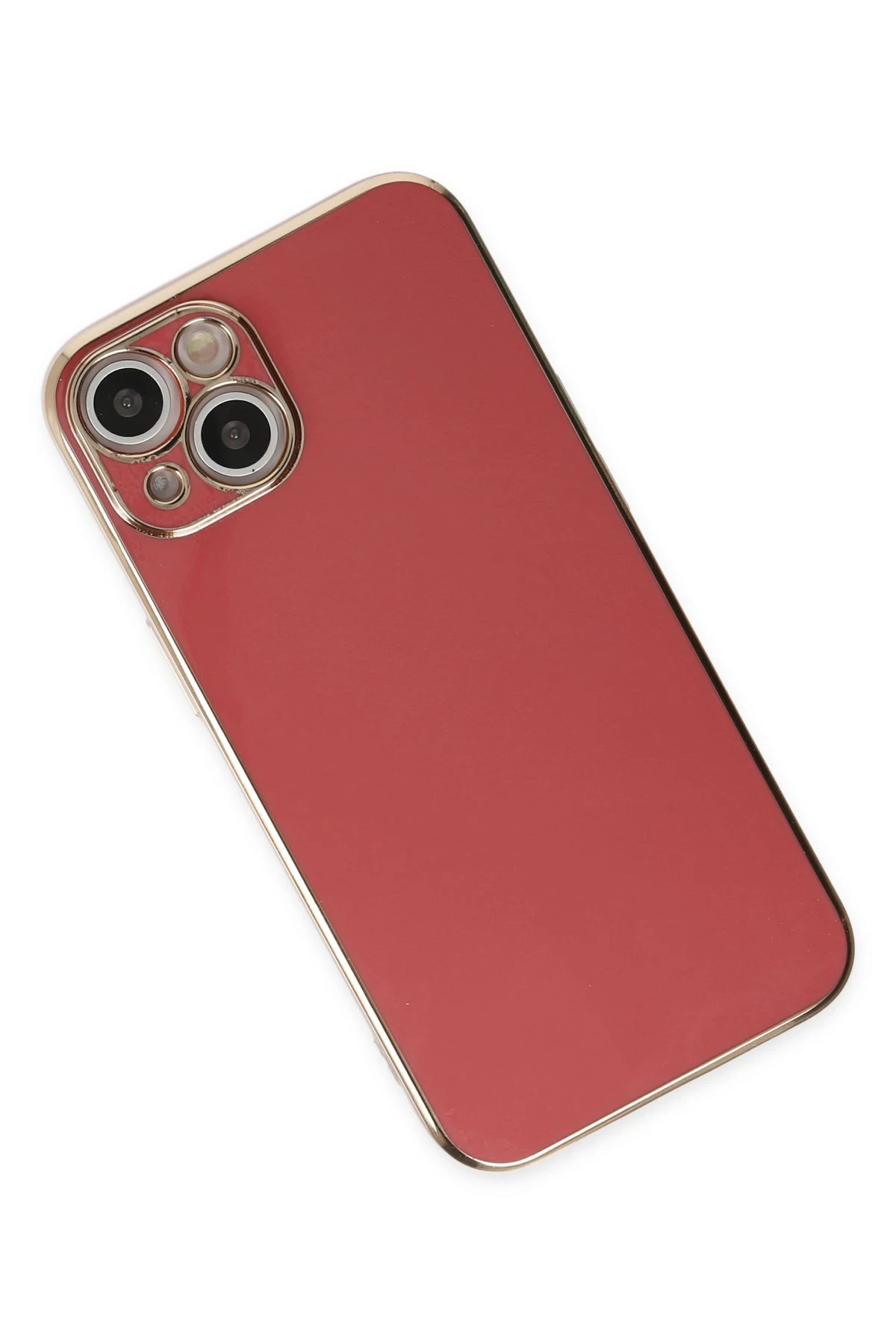 Newface iPhone 14 Kılıf Volet Silikon - Kırmızı - Görsel 3