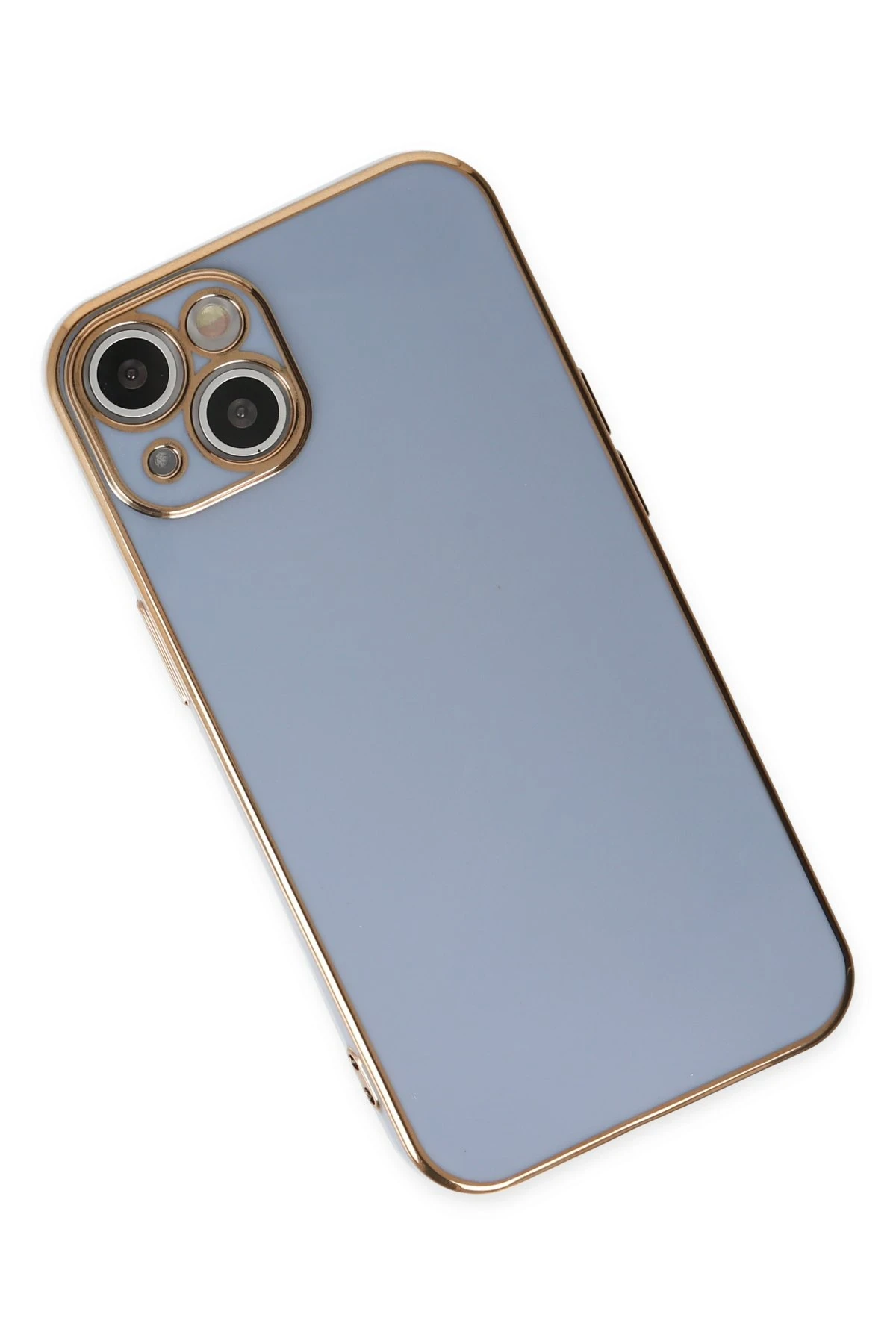 Newface iPhone 14 Kılıf Volet Silikon - Mavi - Görsel 3