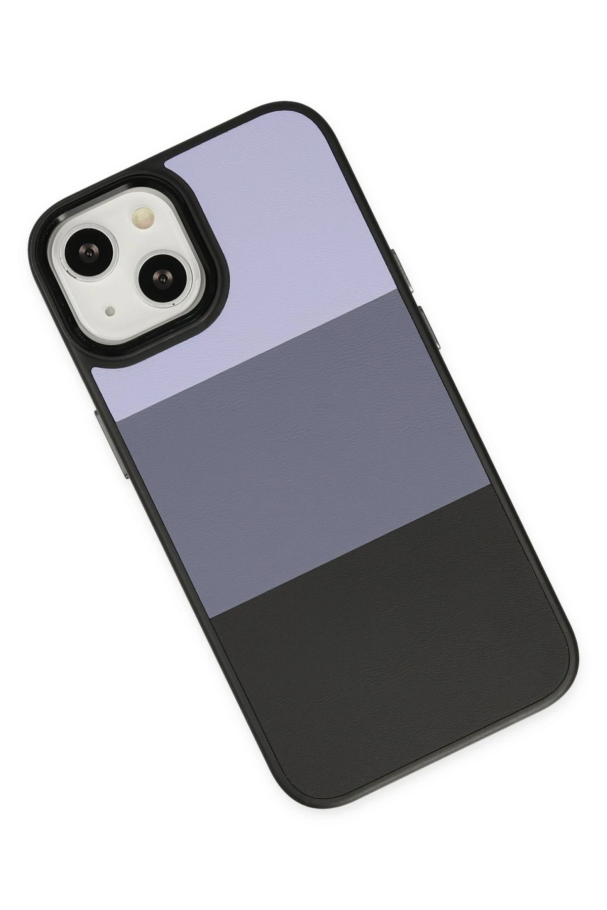 Newface iPhone 14 Plus Kılıf King Kapak - Lila-Siyah - Görsel 3