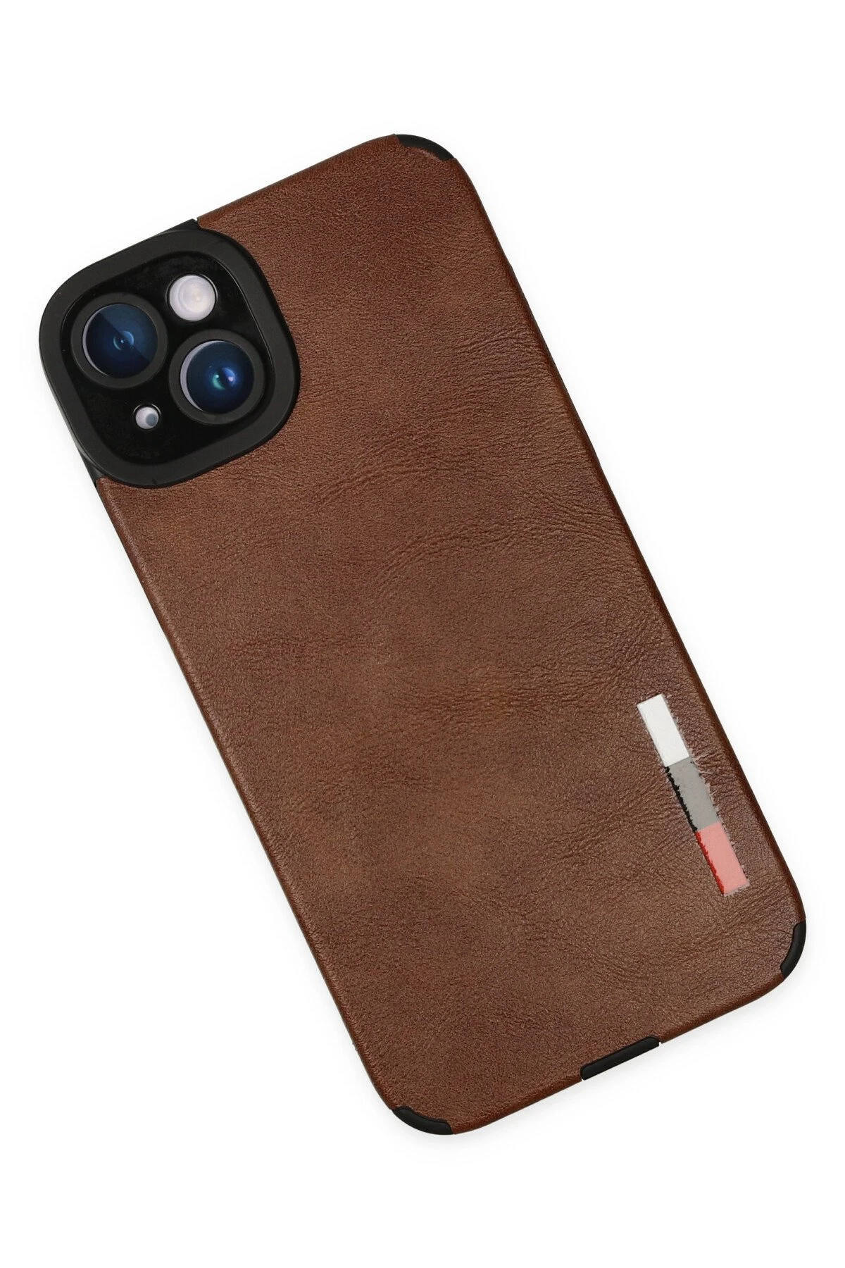 Newface iPhone 14 Plus Kılıf Loop Deri Silikon - Kahverengi - Görsel 3