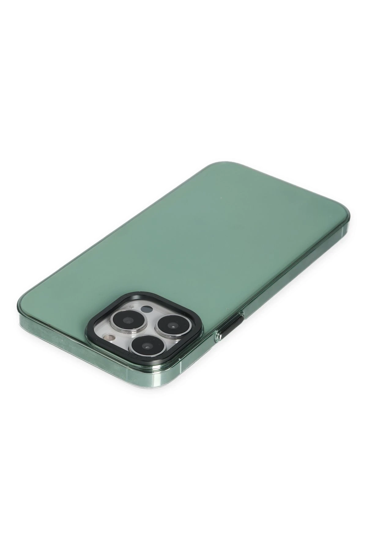 Newface iPhone 14 Pro Kılıf Anka PC Sert Metal Kapak - Yeşil - Görsel 4