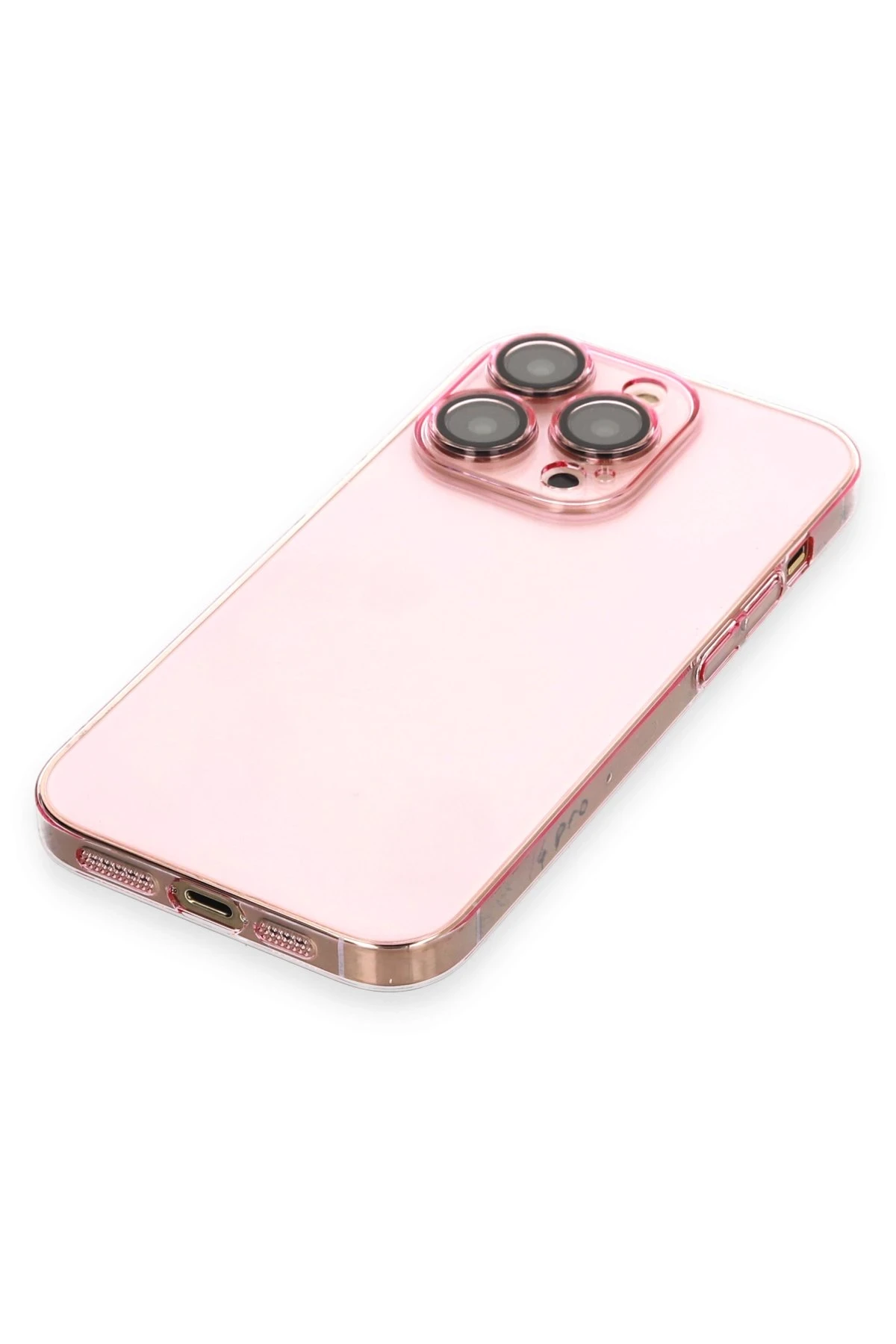 Newface iPhone 14 Pro Kılıf Armada Lensli Kapak - Rose Gold - Görsel 4