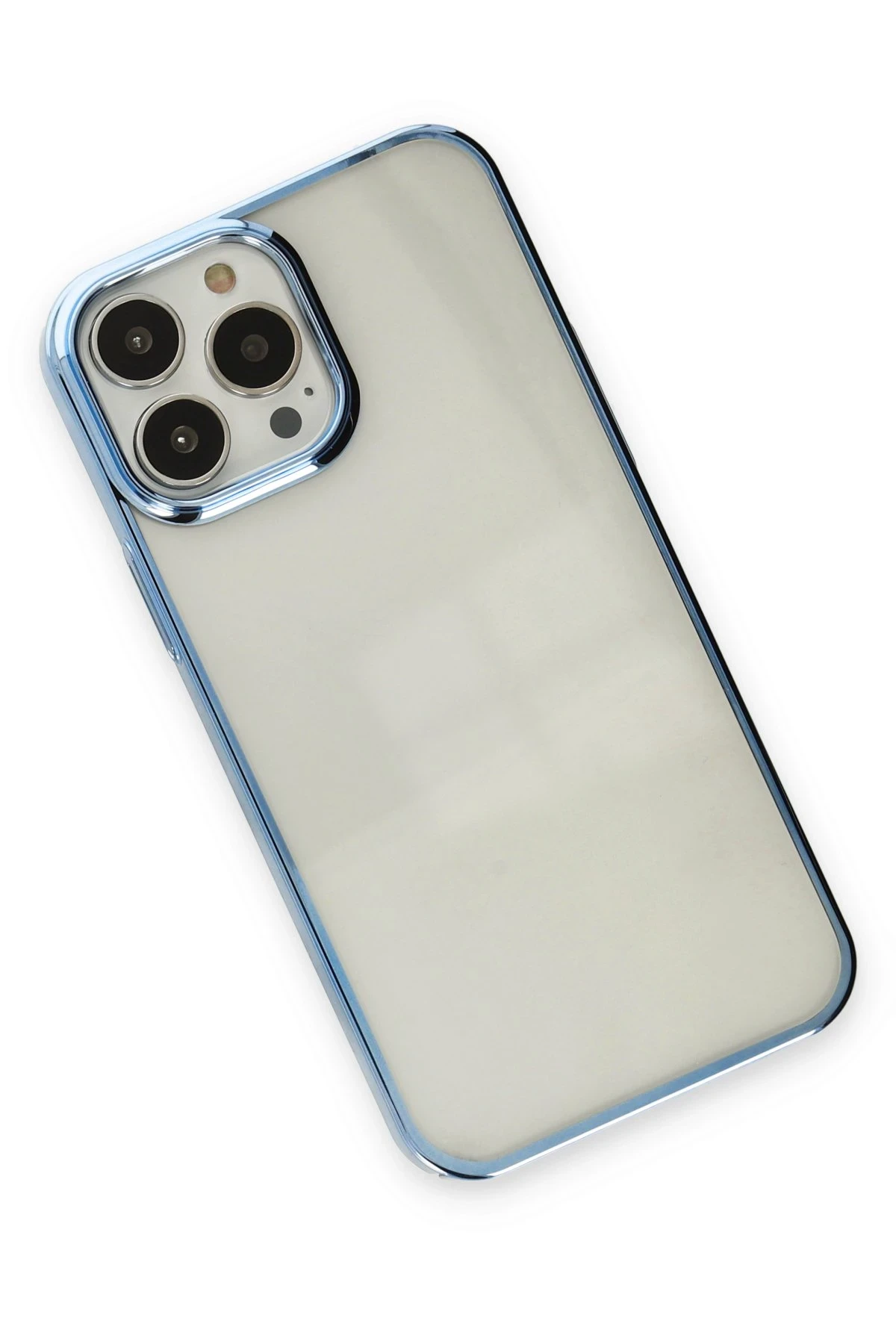 Newface iPhone 14 Pro Kılıf Element Silikon - Sky Blue - Görsel 3