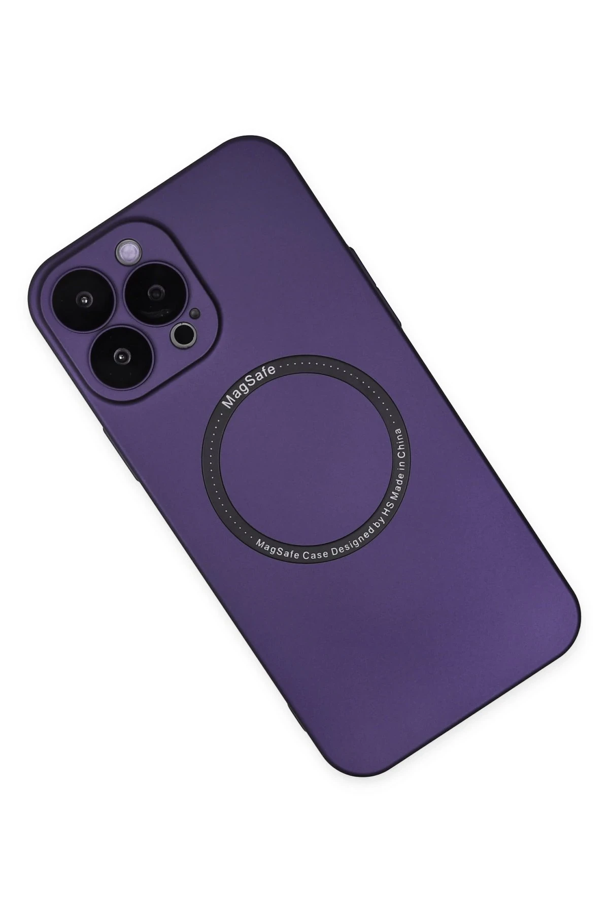 Newface iPhone 14 Pro Kılıf Jack Magneticsafe Lens Silikon - Mor - Görsel 3