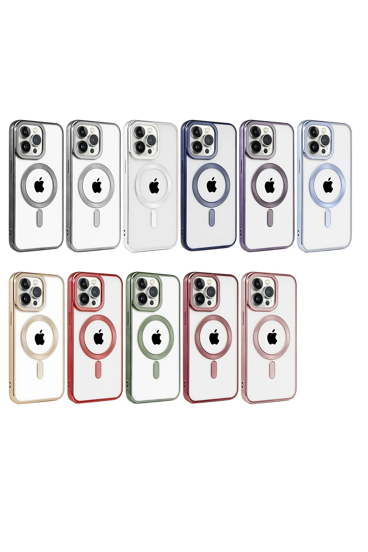 Newface iPhone 14 Pro Kılıf Kronos Magsafe Kapak - Derin Mor - Görsel 3