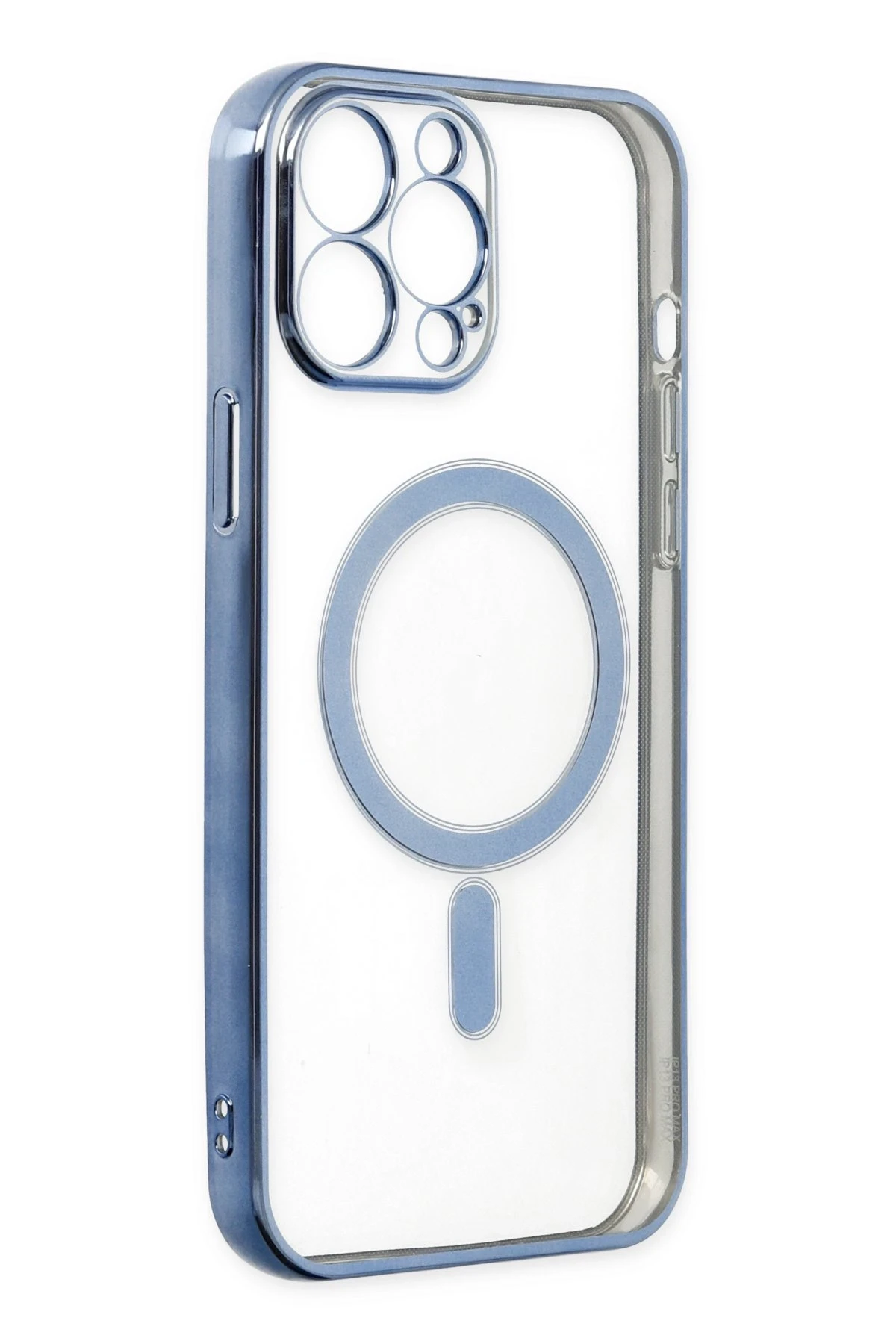 Newface iPhone 14 Pro Kılıf Magneticsafe Lazer Silikon - Sierra Blue - Görsel 4