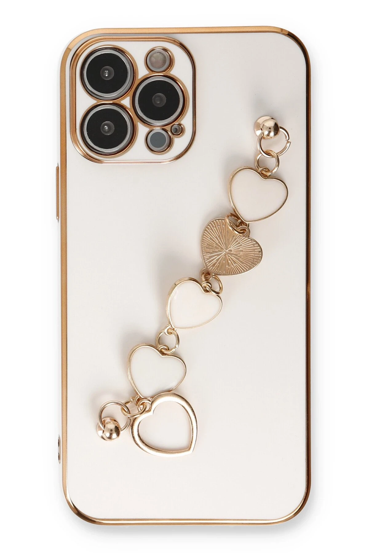 Newface iPhone 14 Pro Max Kılıf Esila Silikon - Beyaz - Görsel 3
