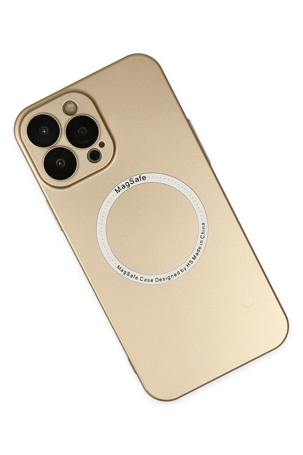 Newface iPhone 14 Pro Max Kılıf Jack Magneticsafe Lens Silikon - Gold - Görsel 3