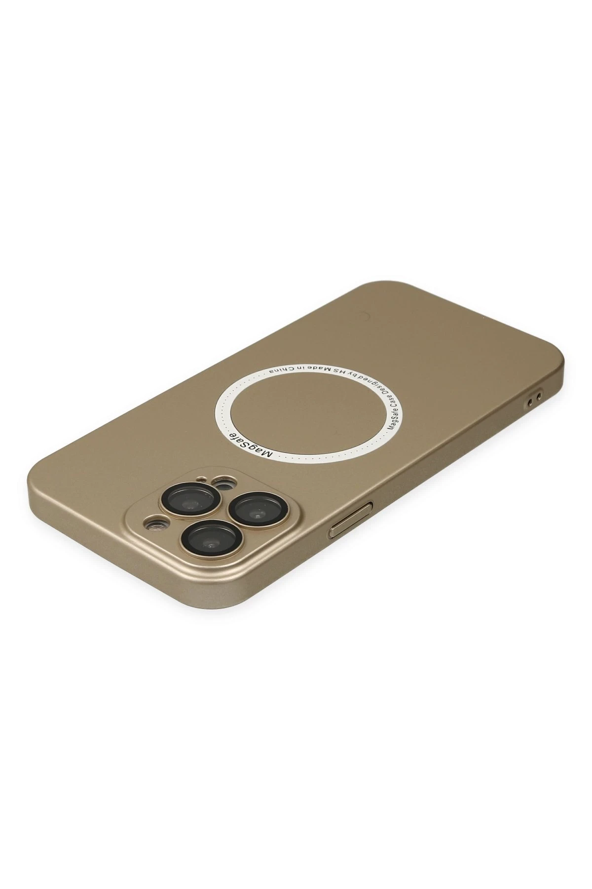 Newface iPhone 14 Pro Max Kılıf Jack Magneticsafe Lens Silikon - Gold - Görsel 6