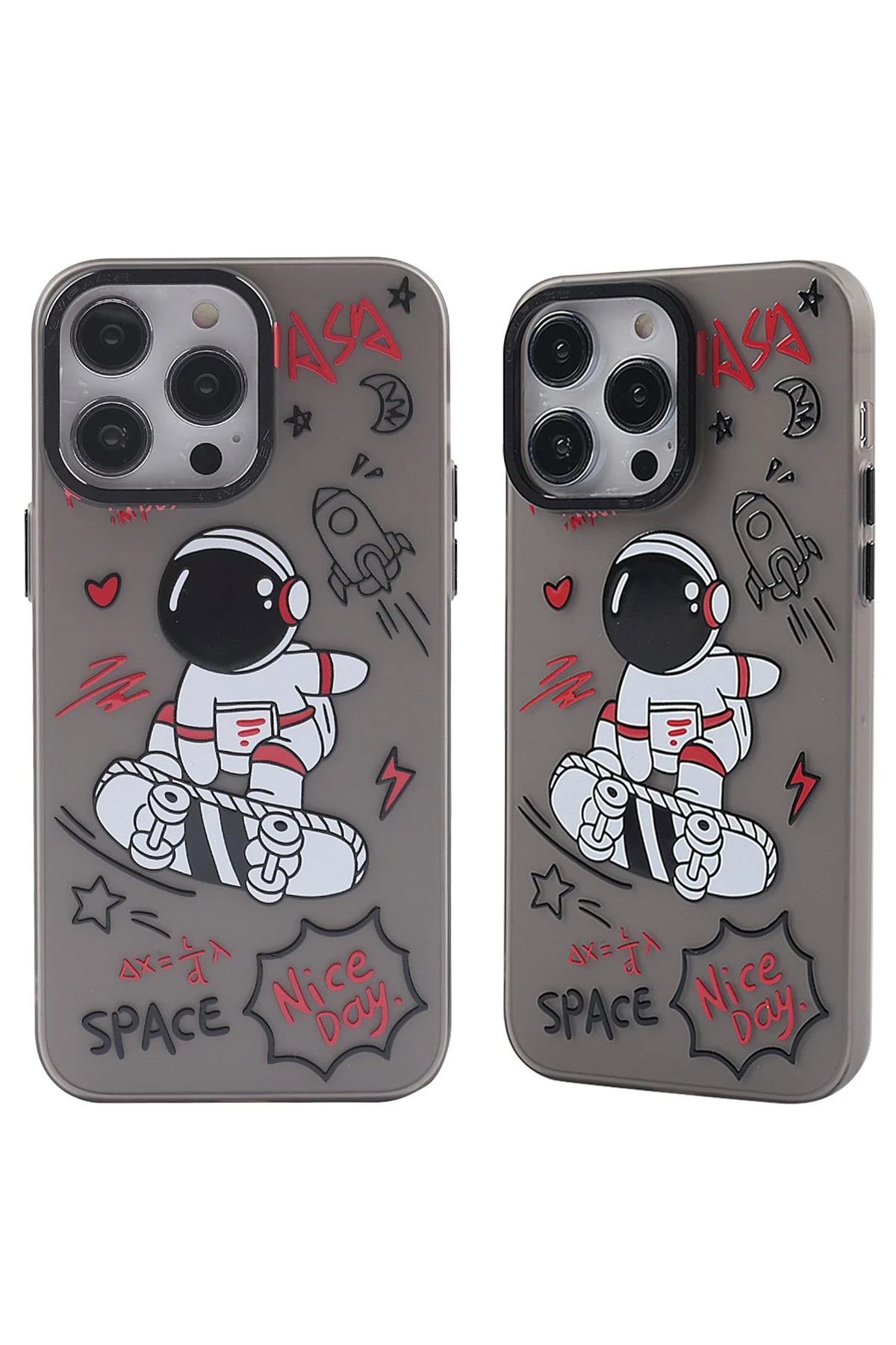 Newface iPhone 14 Pro Max Kılıf Prada Desenli Kapak - Prada Siyah - 1 - Görsel 3