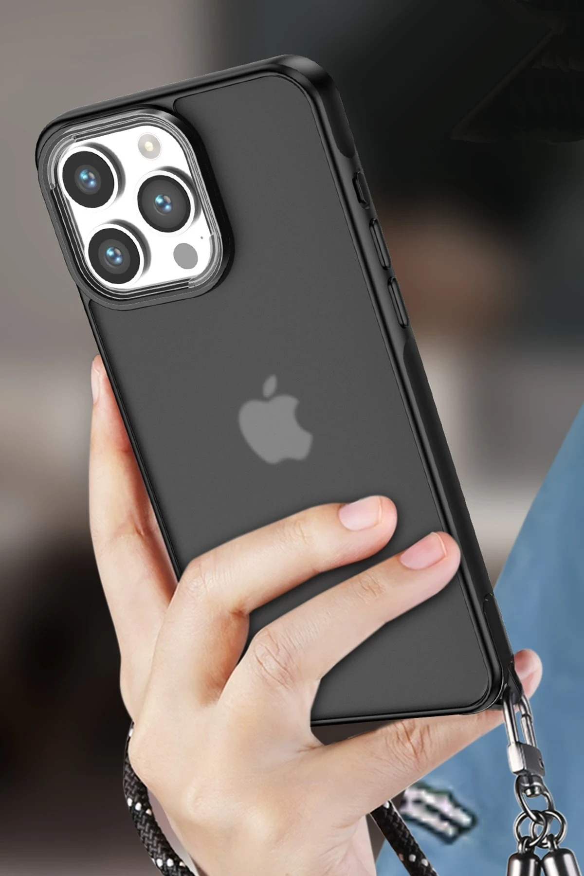 Newface iPhone 15 Pro Kılıf Elegant Kapak - Yeşil - Görsel 3