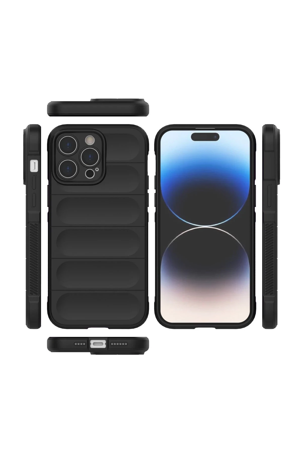 Newface iPhone 15 Pro Kılıf Optimum Silikon - Siyah - Görsel 3