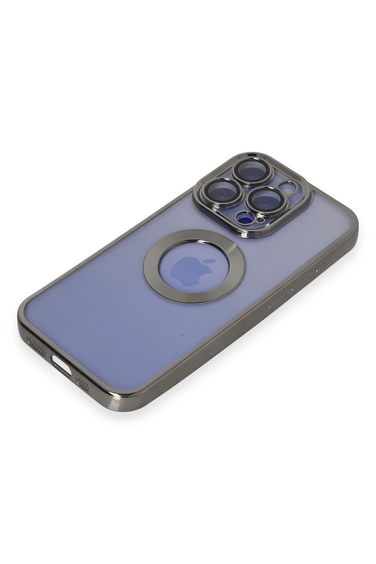 Newface iPhone 15 Pro Kılıf Slot Silikon - Titan Gri - Görsel 4