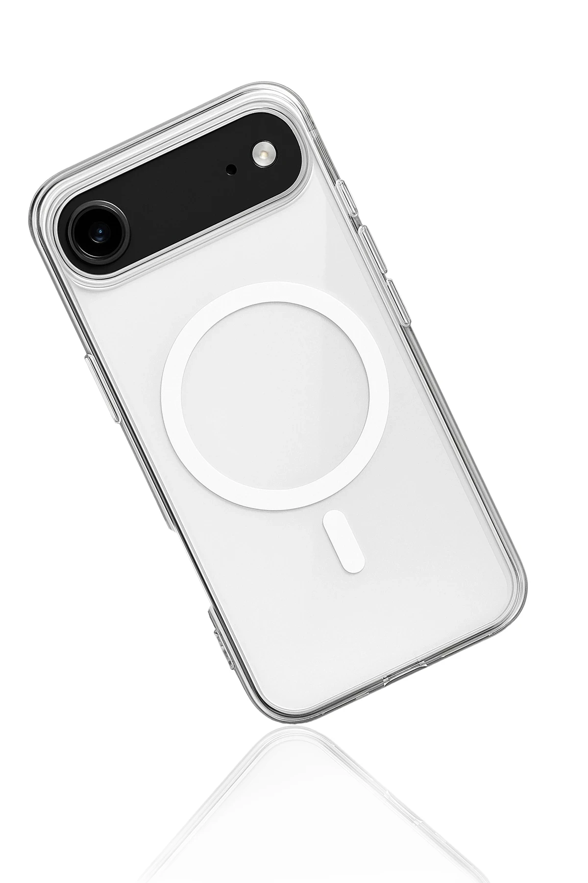 Newface iPhone 17 Air Kılıf Magneticsafe Şeffaf Silikon - Şeffaf - Görsel 3