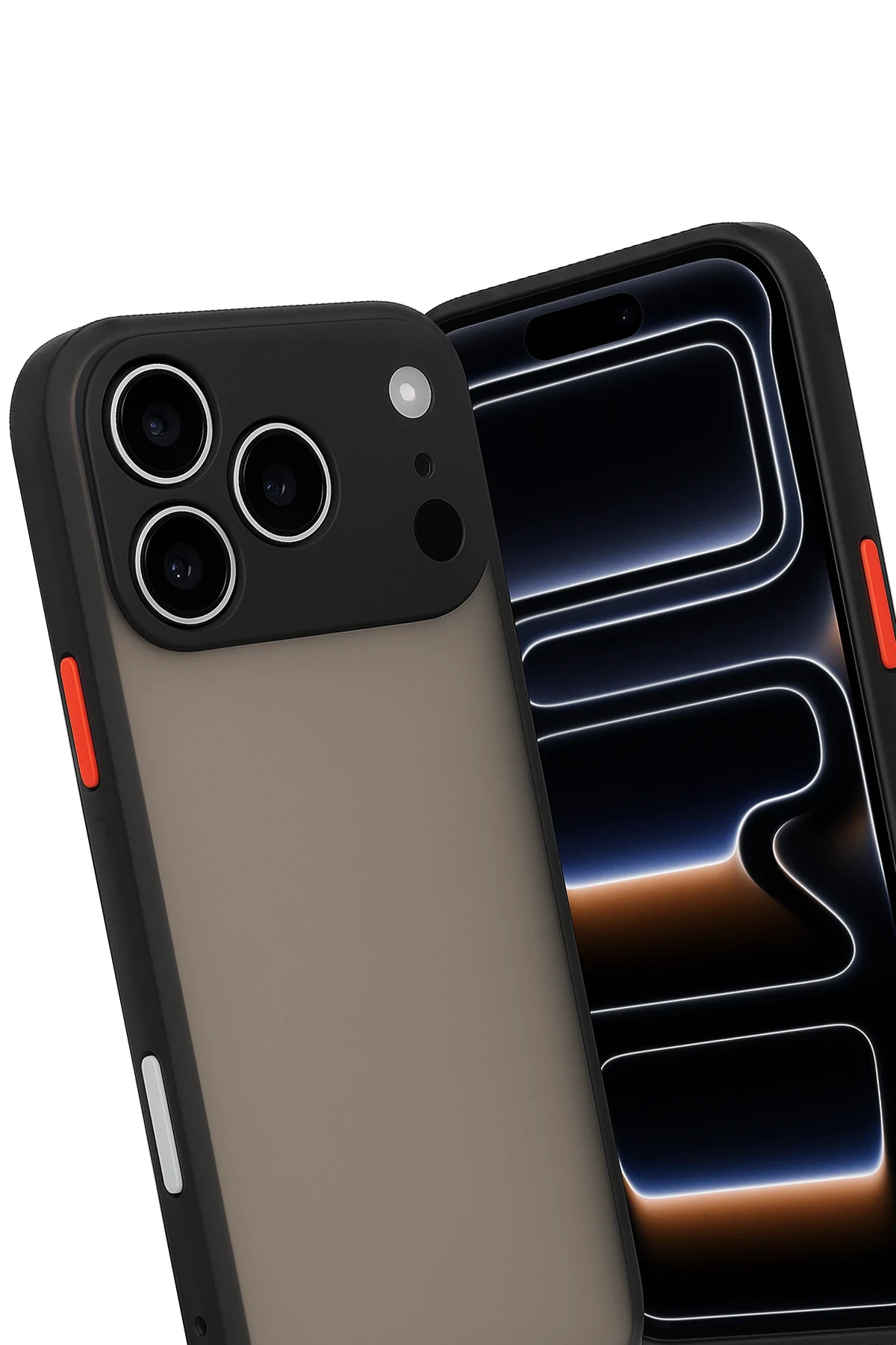 Newface iPhone 17 Pro Kılıf Montreal Silikon Kapak - Siyah - Görsel 3
